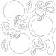 Apples End-to-End Quilting | Machine Embroidery Designs by JuJu
