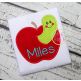 Apple Worm Applique | Machine Embroidery Designs by JuJu