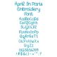 April In Paris Embroidery Font | Machine Embroidery Designs by JuJu
