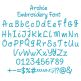 Archie Embroidery Font | Machine Embroidery Designs by JuJu