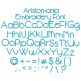 Aristomania Embroidery Font | Machine Embroidery Designs by JuJu