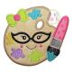 Art Glasses Girl Applique | Machine Embroidery Designs by JuJu