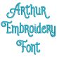 Arthur Embroidery Font Machine Embroidery Designs by JuJu
