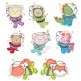 Astro Animals Applique Machine Embroidery Designs By JuJu