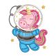 Astro Animals Applique Machine Embroidery Designs By JuJu