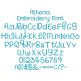 Athena Embroidery Font | Machine Embroidery Designs by JuJu