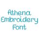 Athena Embroidery Font | Machine Embroidery Designs by JuJu