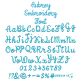 Aubrey Embroidery Font | Machine Embroidery Designs by JuJu