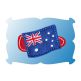 Australian Flag Snap Clip Mini In The Hoop