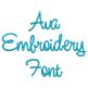 Ava Embroidery Font | Machine Embroidery Designs by JuJu