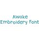 Awake Embroidery Font | Machine Embroidery Designs by JuJu