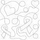 Awareness Ribbons End-to-End Quilting | Machine Embroidery Designs by JuJu