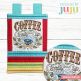 In The Hoop Coffee Clarity in a Cup Mini Wall Hanging Project | Machine Embroidery Designs by JuJu