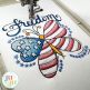 Free Freedom Butterfly Embroidery Design | Machine Embroidery Designs by JuJu