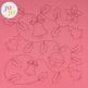 Poinsettia Quilting Backdrops Design | Machine Embroidery Designs by JuJu