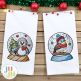 Yuletide Bliss Snowglobes 2 Christmas Embroidery Set | Machine Embroidery Designs by JuJu