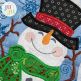 In The Hoop Modular Snowman Placemat Project