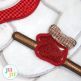 In The Hoop Snowman Wall Hanging Christmas Decoration | Machine Embroidery Designs by JuJu