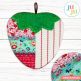 In The Hoop Strawberry Coaster & Hot Pad Project | Machine Embroidery Designs by JuJu