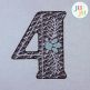 Flourish Bold Numbers Embroidery Font | Machine Embroidery Designs by JuJu