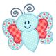 DBJJ Free Baby Butterfly Applique | Machine Embroidery Designs by JuJu