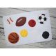 Sports Ball Applique Set | Machine Embroidery Designs by JuJu