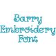 Barry Embroidery Font Machine Embroidery Designs by JuJu