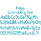 Helga Embroidery Font | Machine Embroidery Designs by JuJu