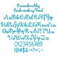 December Sky Embroidery Font | Machine Embroidery Designs by JuJu