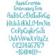 Apple Crumble Embroidery Font | Machine Embroidery Designs by JuJu