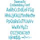 Dramastic Embroidery Font | Machine Embroidery Designs by JuJu