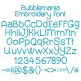 Bubblemania Embroidery Font | Machine Embroidery Designs by JuJu