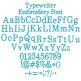 Typewriter Embroidery Font | Machine Embroidery Designs by JuJu