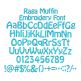 Ragamuffin Embroidery Font | Machine Embroidery Designs by JuJu