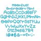 Moon Dust Embroidery Font | Machine Embroidery Designs by JuJu