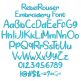 Rebel Rouser Embroidery Font | Machine Embroidery Designs by JuJu
