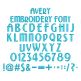 Avery Embroidery Font | Machine Embroidery Designs by JuJu