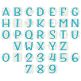 Ornamental Sans Serif Triple Stitch Monogram Machine Embroidery designs by JuJu