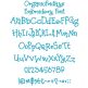 Organic Fridays Embroidery Font | Machine Embroidery Designs by JuJu