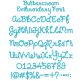 Buttercream Embroidery Font | Machine Embroidery Designs by JuJu