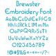 Brewster Embroidery Font | Machine Embroidery Designs by JuJu