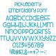 Pickleberry Embroidery Font | Machine Embroidery Designs by JuJu