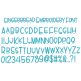 Gingerbread Embroidery Font | Machine Embroidery Designs by JuJu