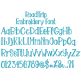 Road Trip Embroidery Font | Machine Embroidery Designs by JuJu