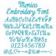 Monica Embroidery Font | Machine Embroidery Designs by JuJu