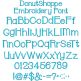 Donut Shoppe Embroidery Font | Machine Embroidery Designs by JuJu