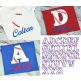 Baseball Letter Alphabet | Machine Embroidery Designs by JuJu