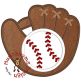 Baseball Glove Applique | Machine Embroidery Designs by JuJu