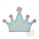 Baseball Crown Applique | Machine Embroidery Designs by JuJu