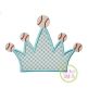 Baseball Crown Applique | Machine Embroidery Designs by JuJu